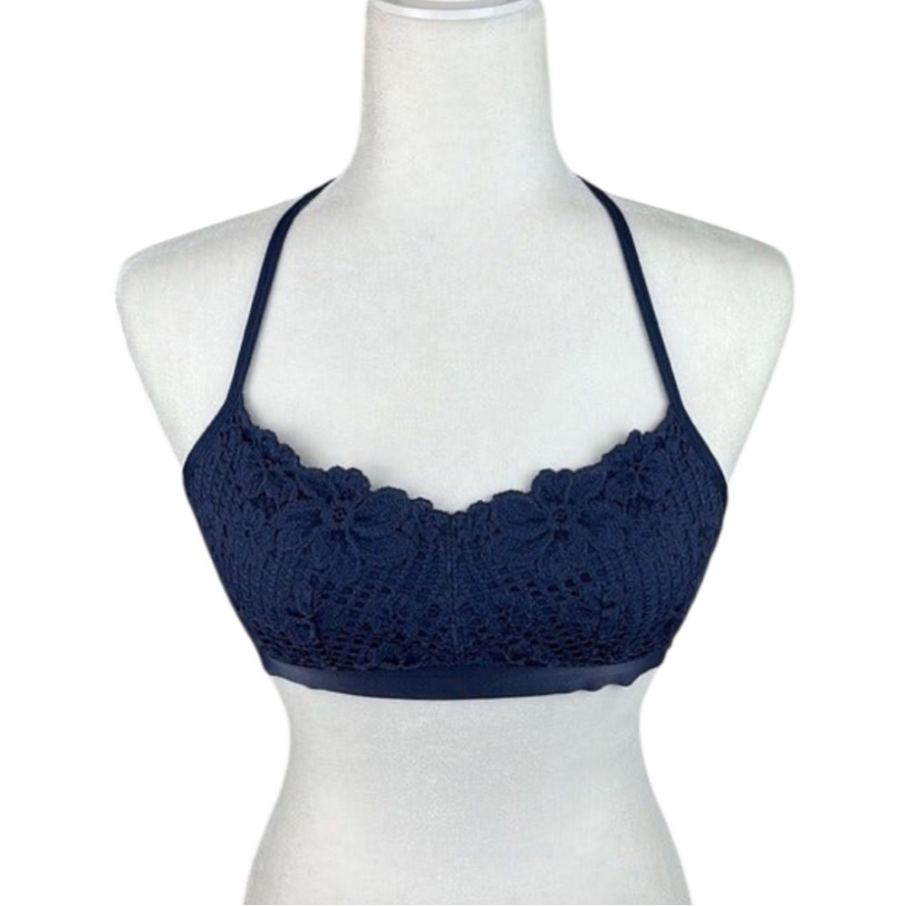 Aerie Blue Lace Bralette Size M